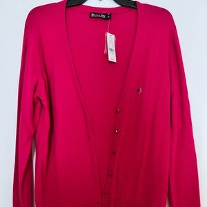 New York & Company NWT Pink Long Sleeve Cardigan. Size:XL *runs small*